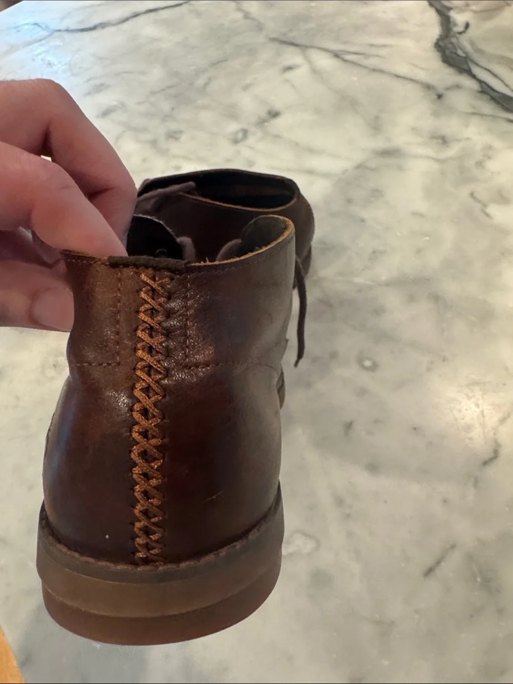 Timberland Men's Dark Brown Leather Chukka Boots